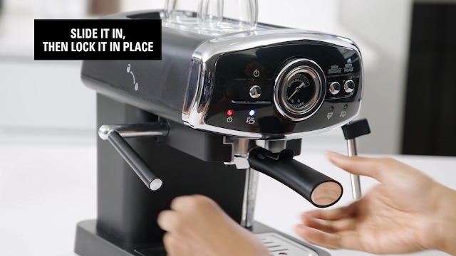 Amazon.com: Hamilton Beach Slide & Lock Espresso Machine With Milk